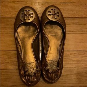Tory Burch Metallic Flats